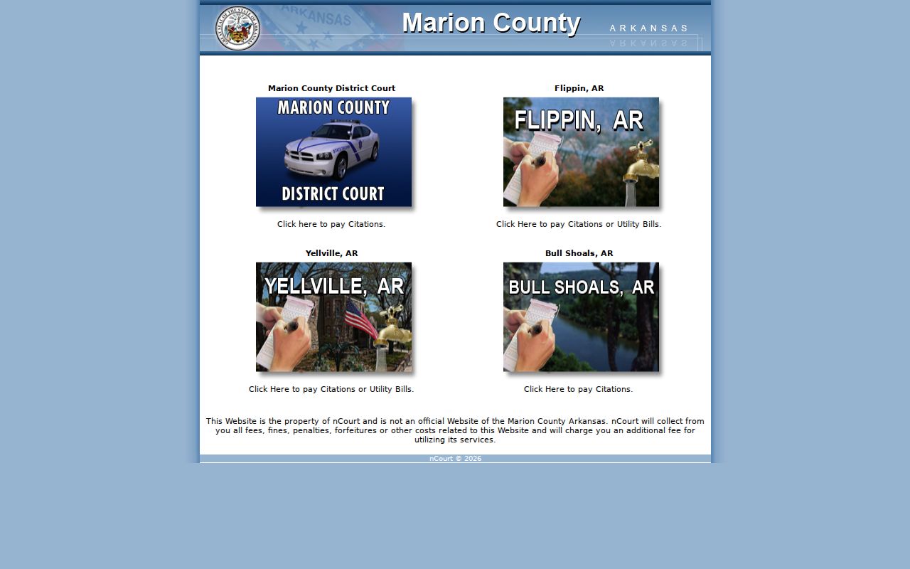 Marion County traffic warrant court payment routing