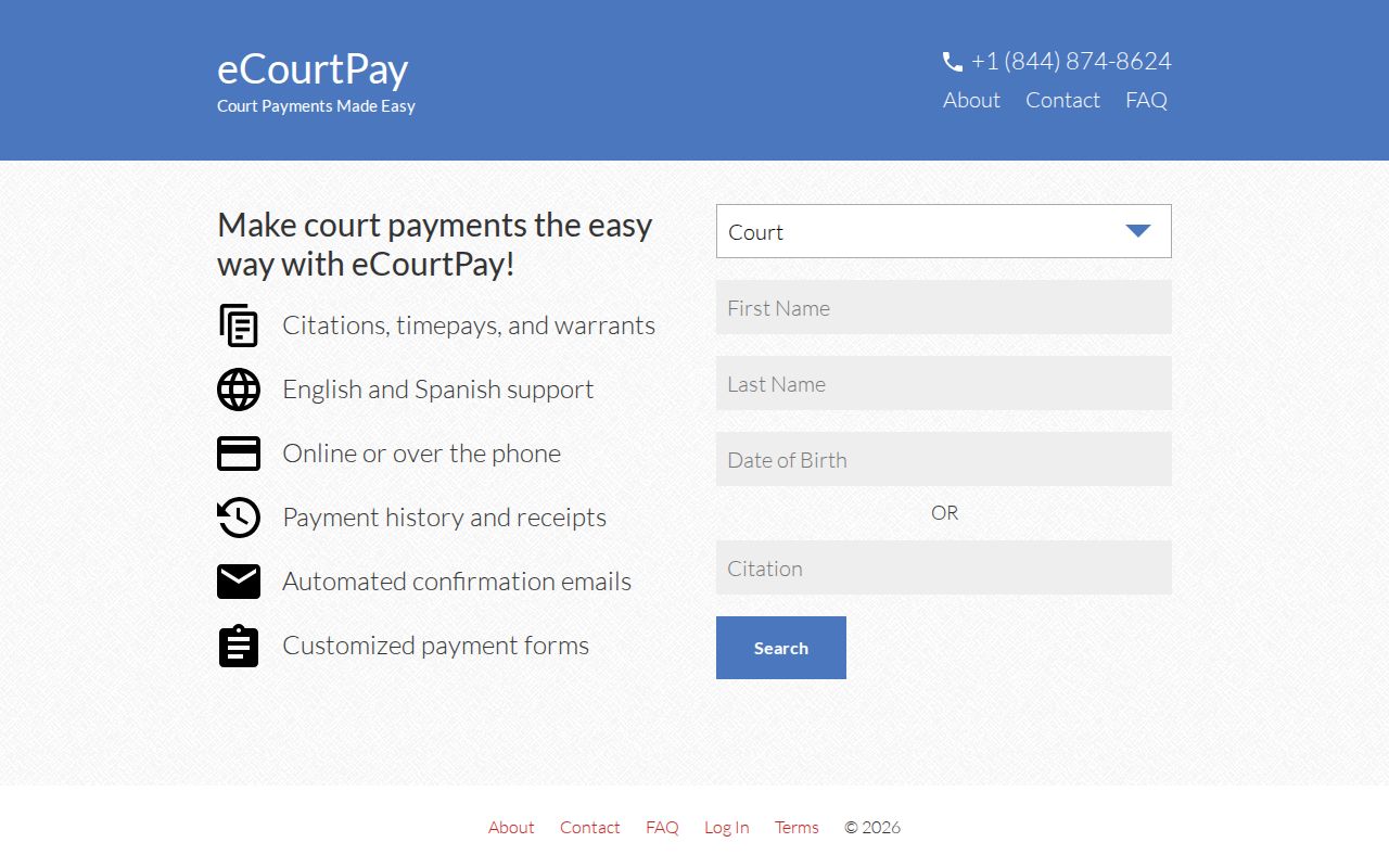 Flippin court payment route related to Flippin warrant records